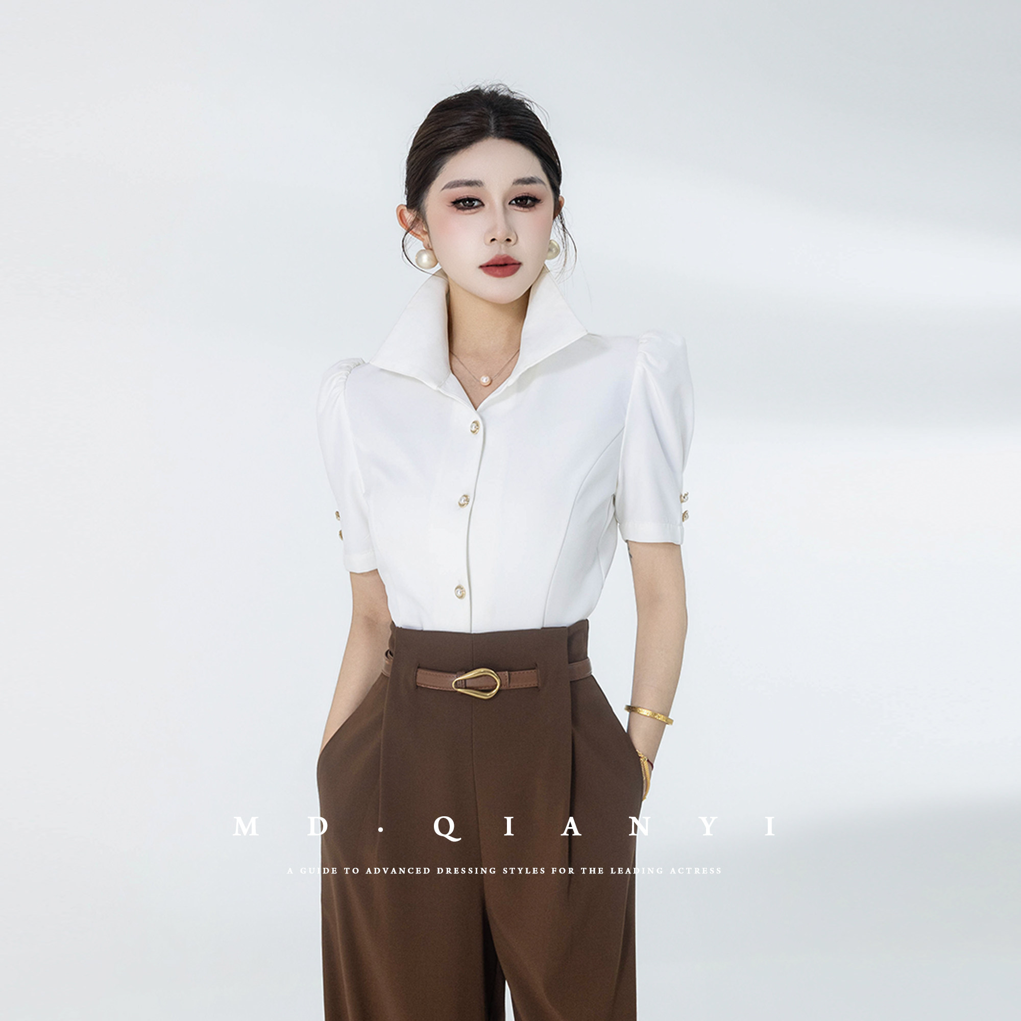 MD千亿【岁月如歌】2026夏季款显瘦百搭时尚设计感上衣衬衫