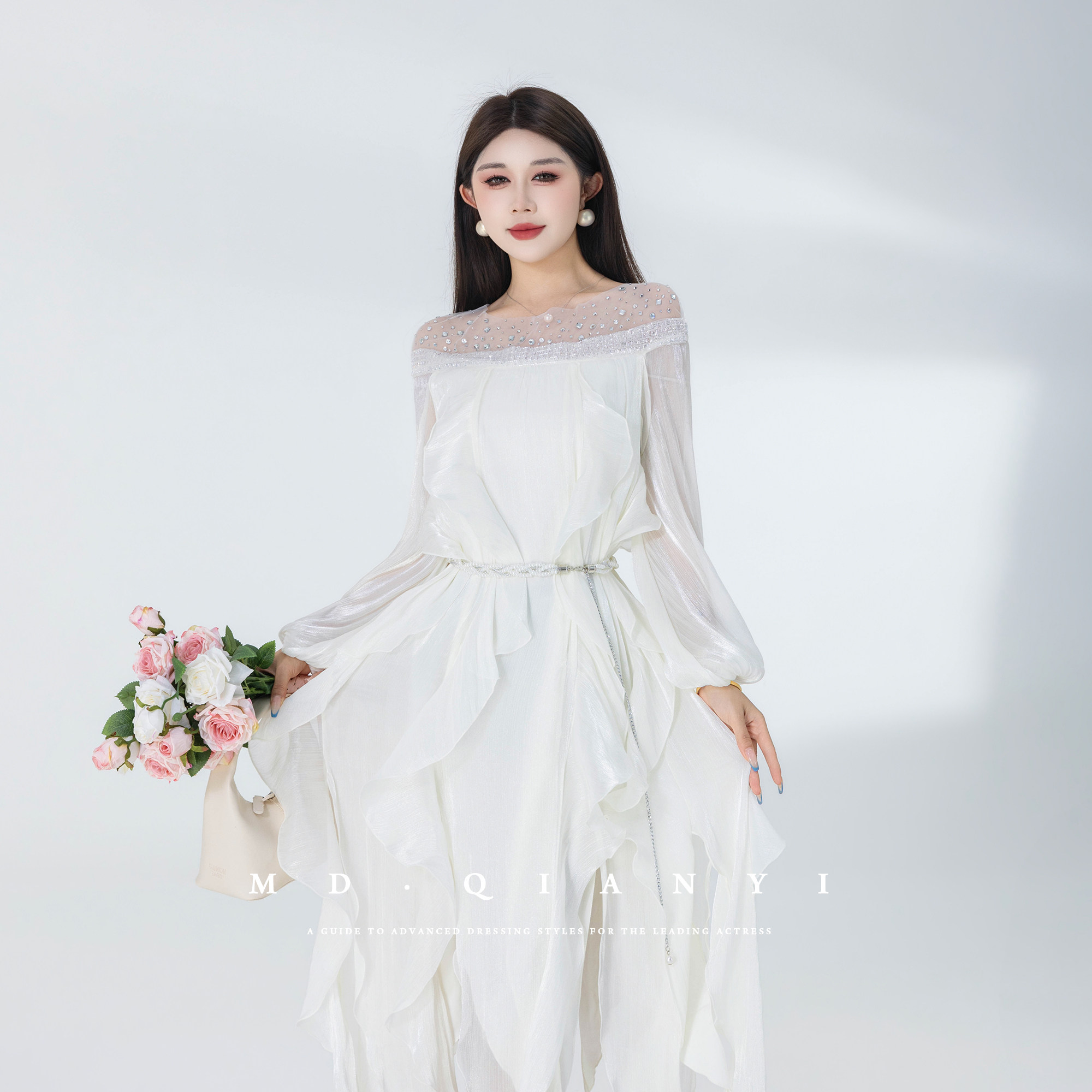 MD千亿【星海宝珠】2026夏季新款松弛显瘦气质百搭连衣裙