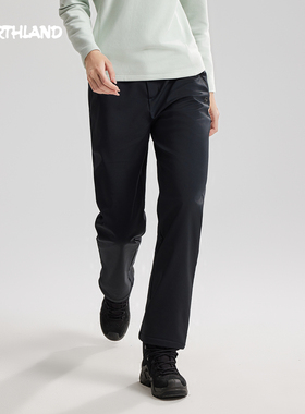 诺诗兰GORETEX软壳裤登山裤子户外女防风保暖加绒冲锋裤