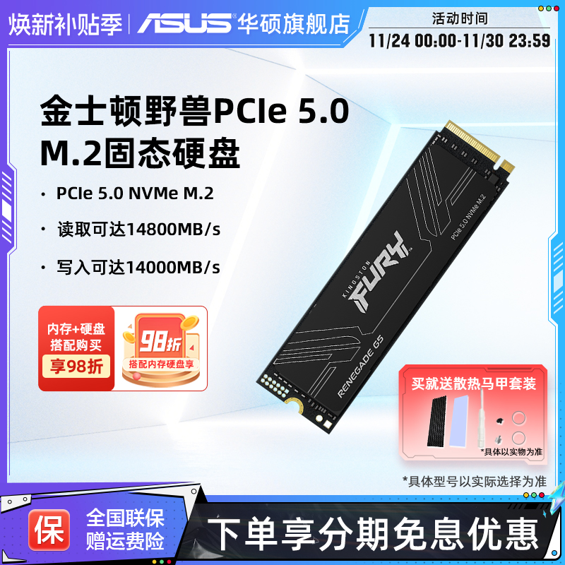 金士顿FURYRenegadepcie5.0ssd
