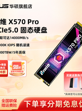 佰维X570 Pro pcie5.0 1/2TB m.2华硕台式机SSD固态硬盘长江存储
