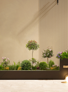 仿真绿植花坛植物入户花镜造景