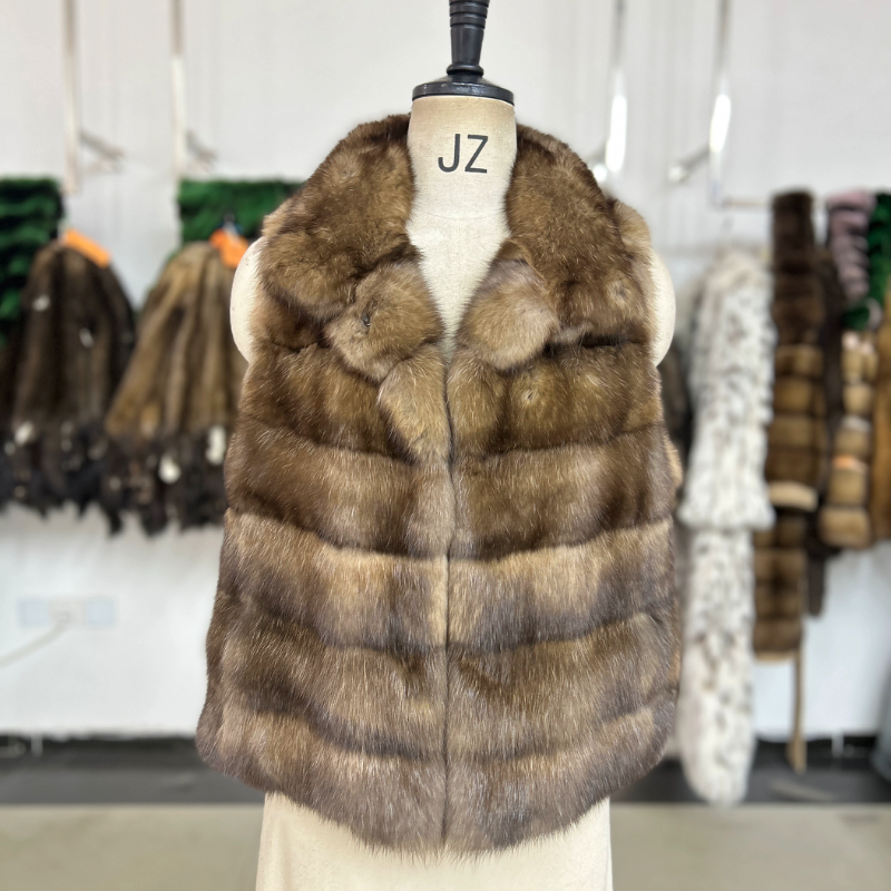 西牧严选 进口紫貂马甲