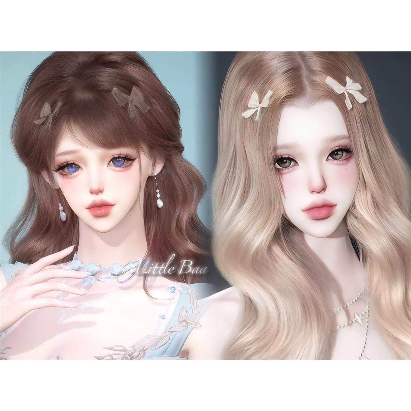 发2 小紫 梦梦 柔软的幸福 小咩ovo 逆水寒手游捏脸女通用