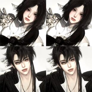 发2 作别雨 情侣款 洋芋大王 逆水寒手游捏脸男女通用