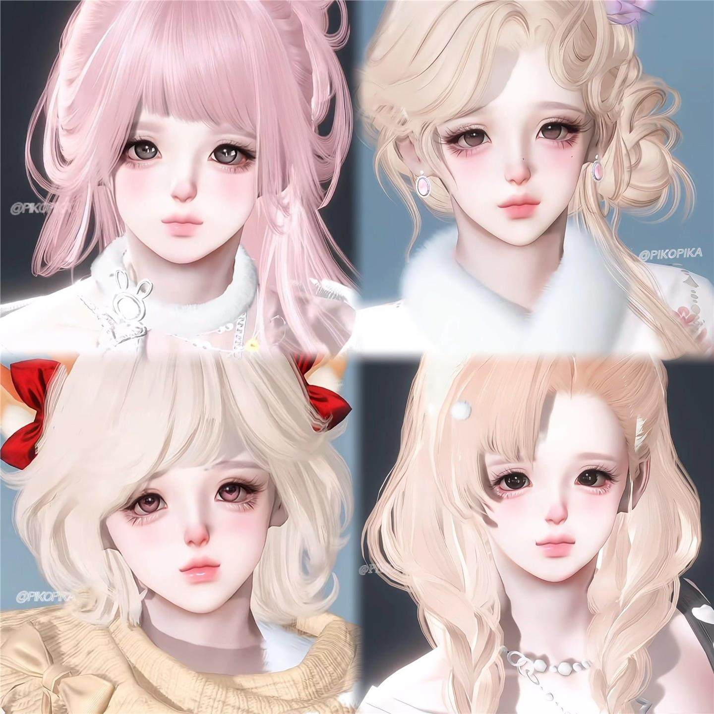 发5 十七 小笨 甜筒猫 苹果 桃芝 Pikopika 逆水寒手游捏脸女通用,模玩/动漫/周边/娃圈三坑/桌游,cos摄影/后期/化妆,淘宝优惠券,粉丝福利购,淘宝优惠卷