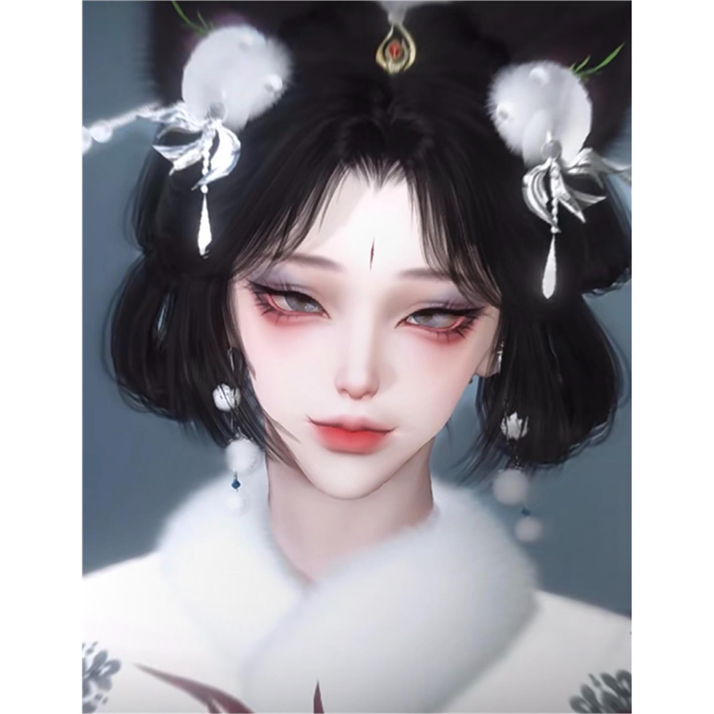 小雪狐 Collins 逆水寒手游捏脸女通用