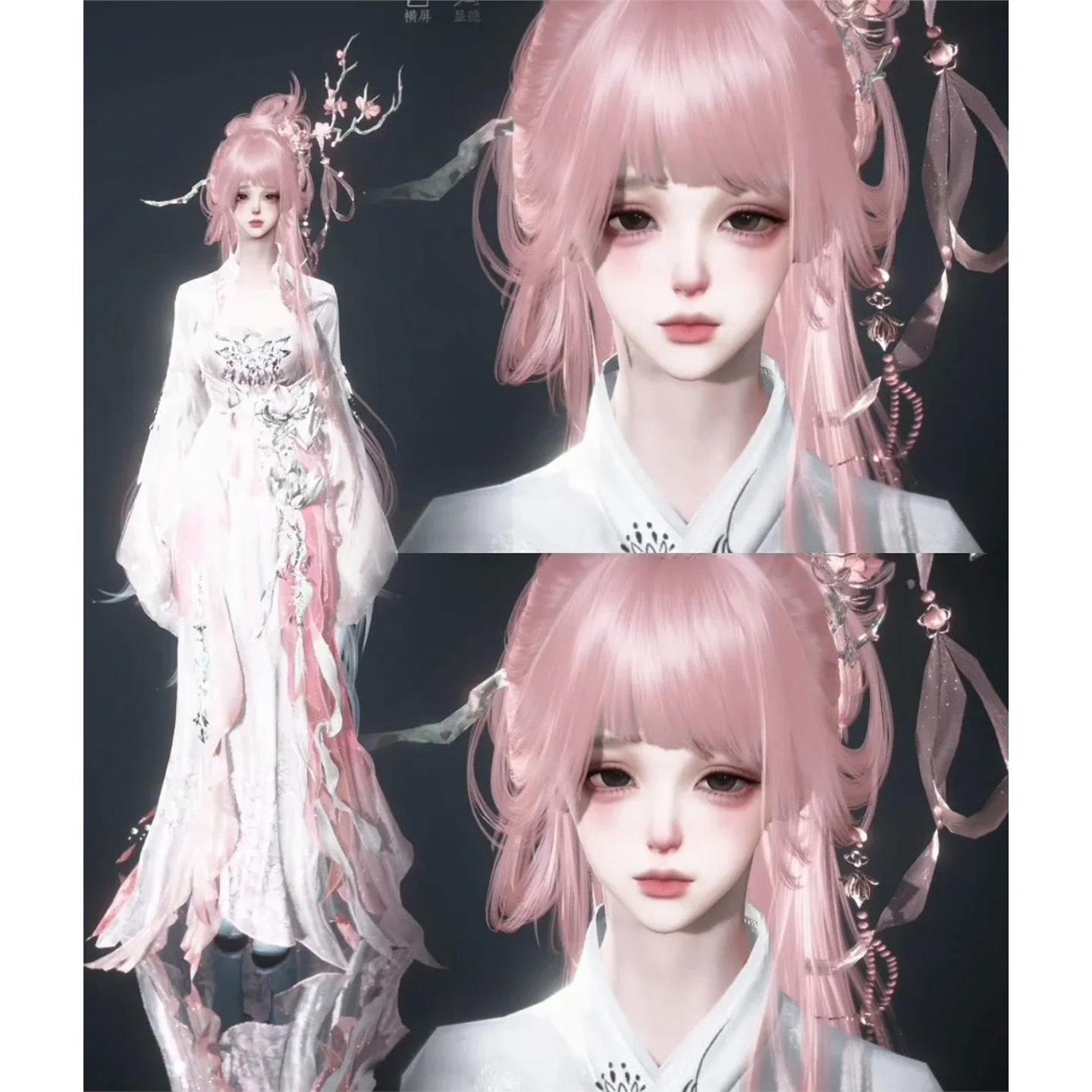 挽月 冷脸梦这么多好可爱 奶湫 逆水寒手游捏脸女通用