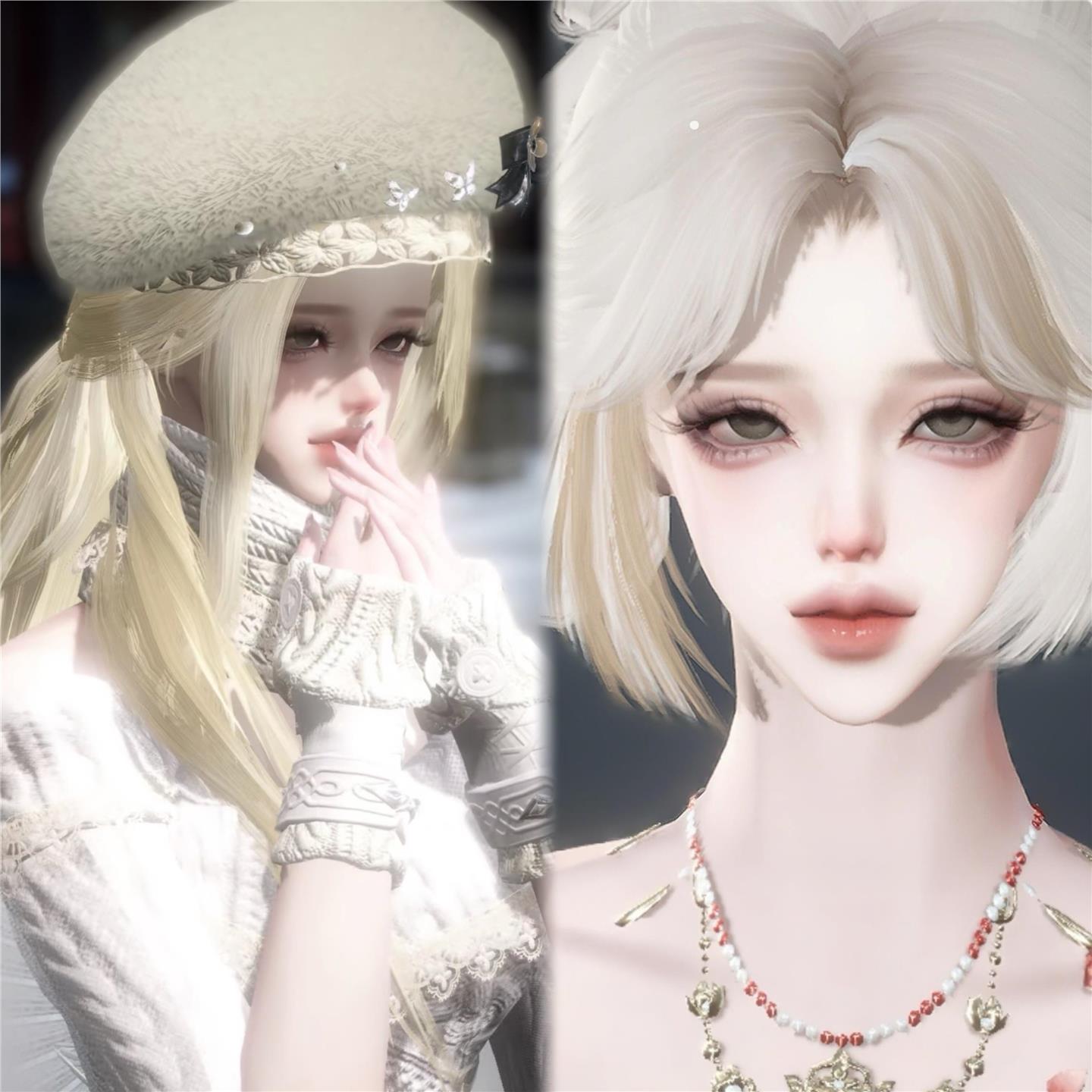 发三 42号 39号 36号 Mist 逆水寒手游捏脸女通用