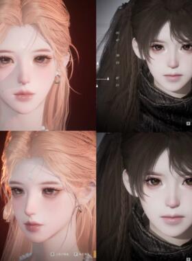 发2 落云 B01 bkkkkkk 少年感女脸 燕云十六声捏脸女 端游手游