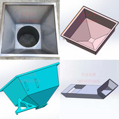 201 料道不锈钢风管加工定做 天圆地方 304不锈钢料斗 称重料斗