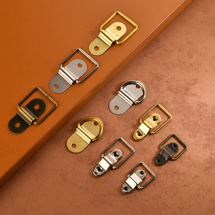 精茂五金新中式木盒斜座D型拱桥l拉手提手配件连接环礼盒箱包