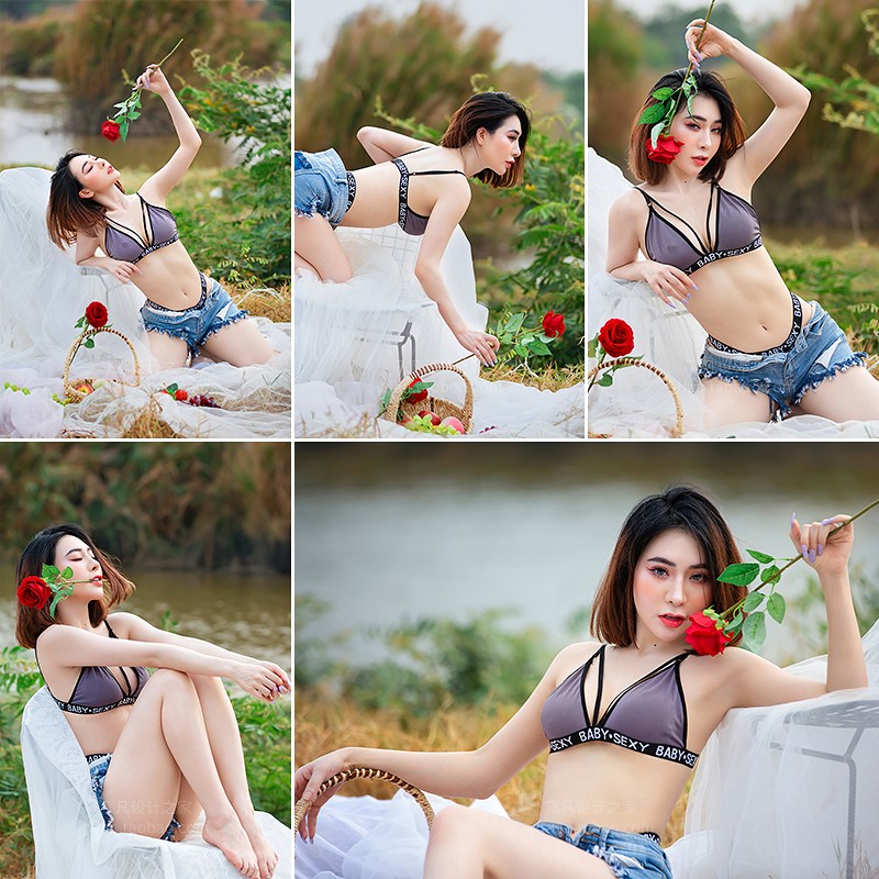 1863-RAW原片美女佳能5D3未修原图外拍摄影精修PS修图素材