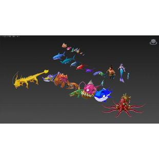 3D游戏资源《集结号捕鱼》模型+动画FBX格式