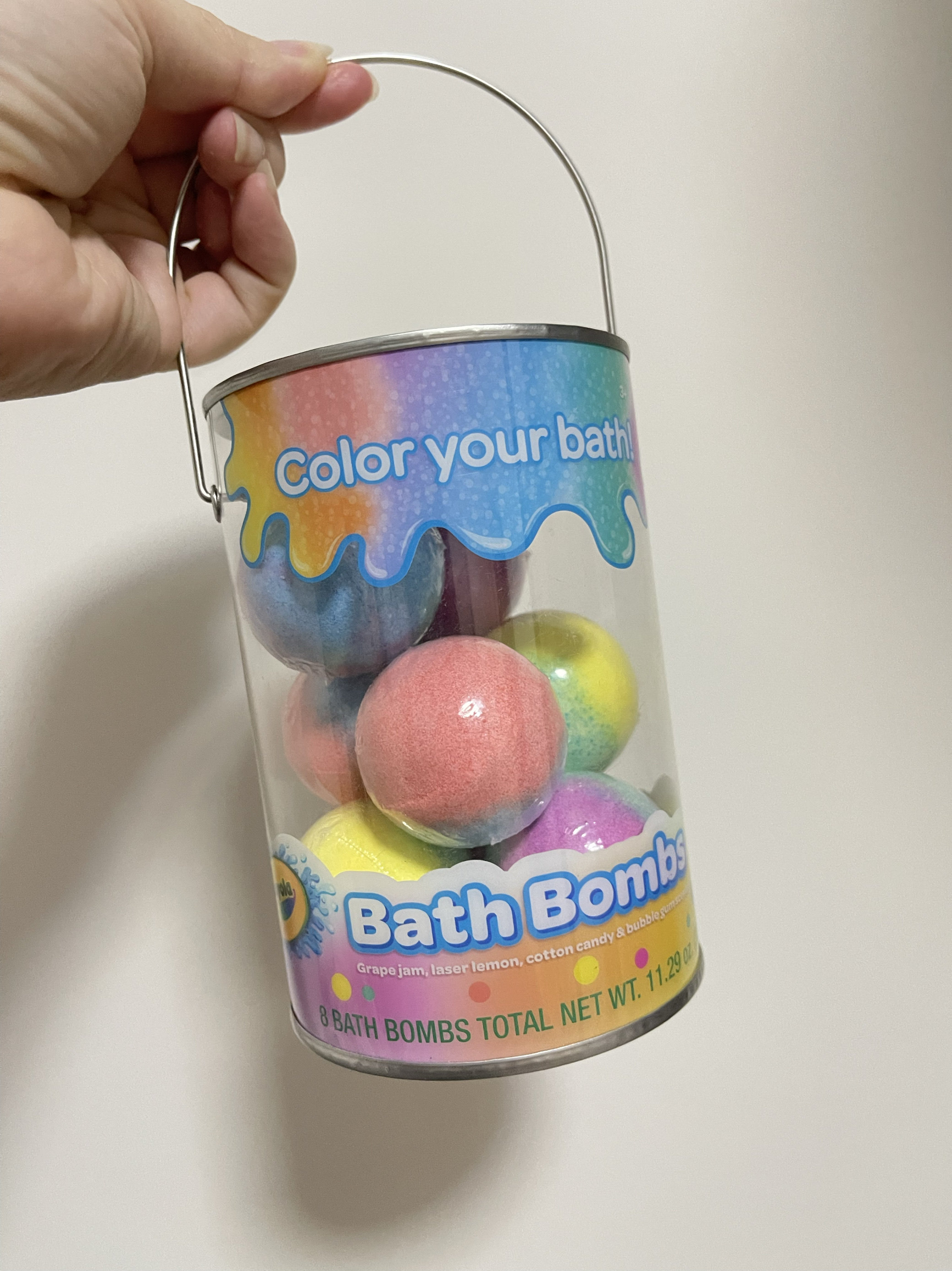 香港采购Crayola绘儿乐沐浴炸弹葡萄酱激光柠檬棉花糖泡泡糖香8个