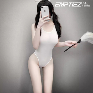 樱蒲台情趣性感日系死水库连体衣可爱内衣紧身诱惑镂空开档连体衣