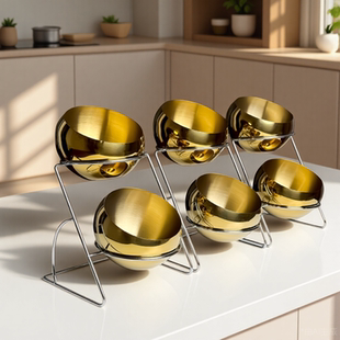 自助餐不锈钢器皿碗火锅调料架小菜容器展示盒商用置物小料台架子