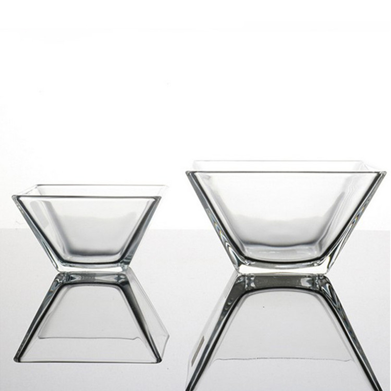 玻璃果盘透明自助餐展示斗形