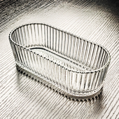 水晶玻璃碗小果盘水果盘糖果盒长条盘子容器长方形餐具长盘高颜值