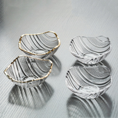 水晶玻璃碟果盘小精致碟子盘子高颜值水果盘糖果碗美容院零食高级