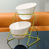 火锅自助餐调料架商用酒店凉菜展示盘小料台架子置物咸菜碗小菜盒