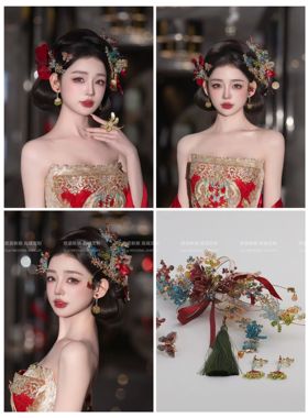 新品推荐原创设计师款手作发簪礼服头花敬酒旗袍小众配饰品12242