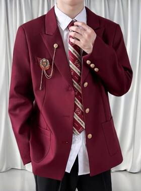 Dk西服套装男女学院风班制服