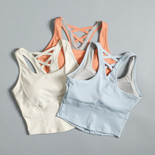 一体式运动内衣女防震聚拢跑步美背文胸外穿遮副乳瑜伽健身背心