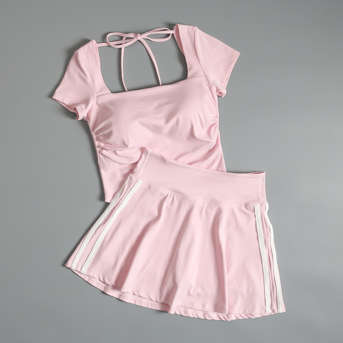 运动套装女夏季健身房锻炼晨跑