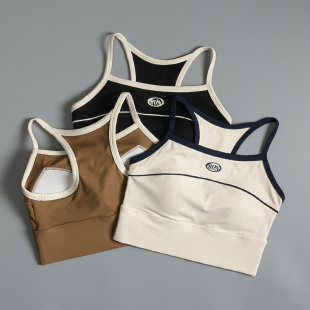 高级感一体式 美背文胸跑步防震聚拢背心运动内衣瑜伽服外穿bra