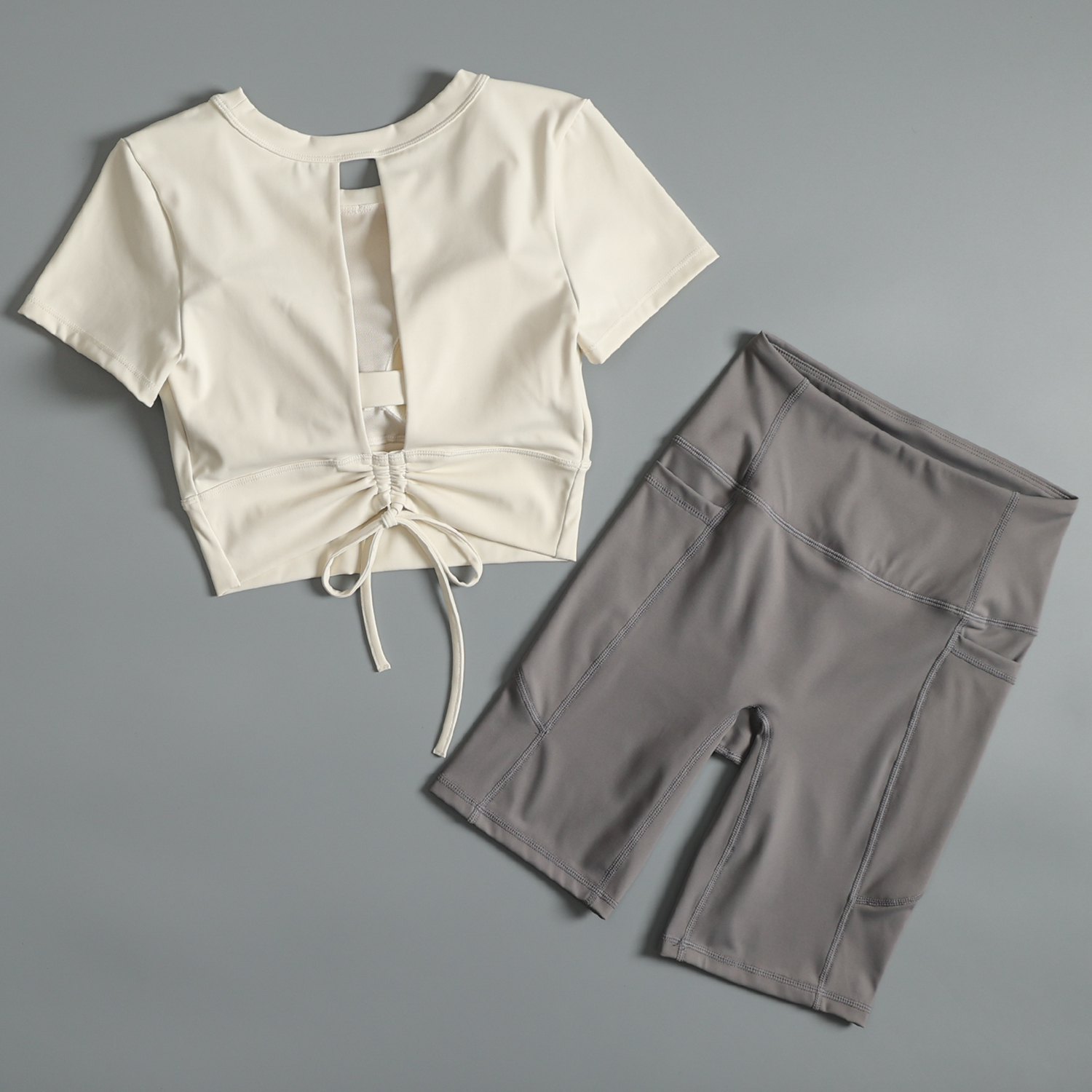 瑜伽服套装女夏季镂空美背跑步