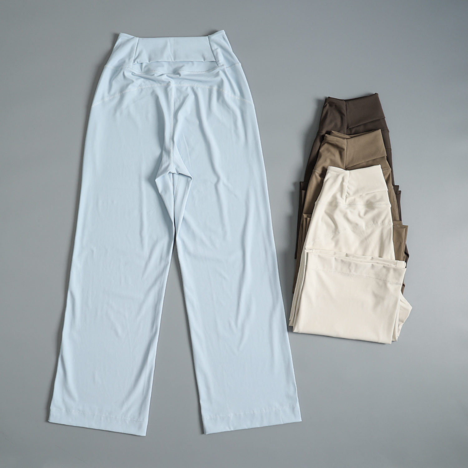 秋冬款运动直筒长裤高腰显瘦瑜伽