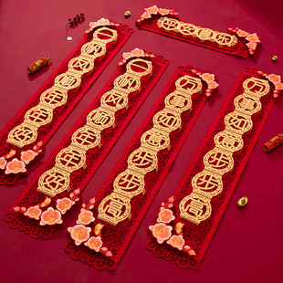 2026年新年对联马年卧室新款中国风门口挂式高档绒布春联横联空调