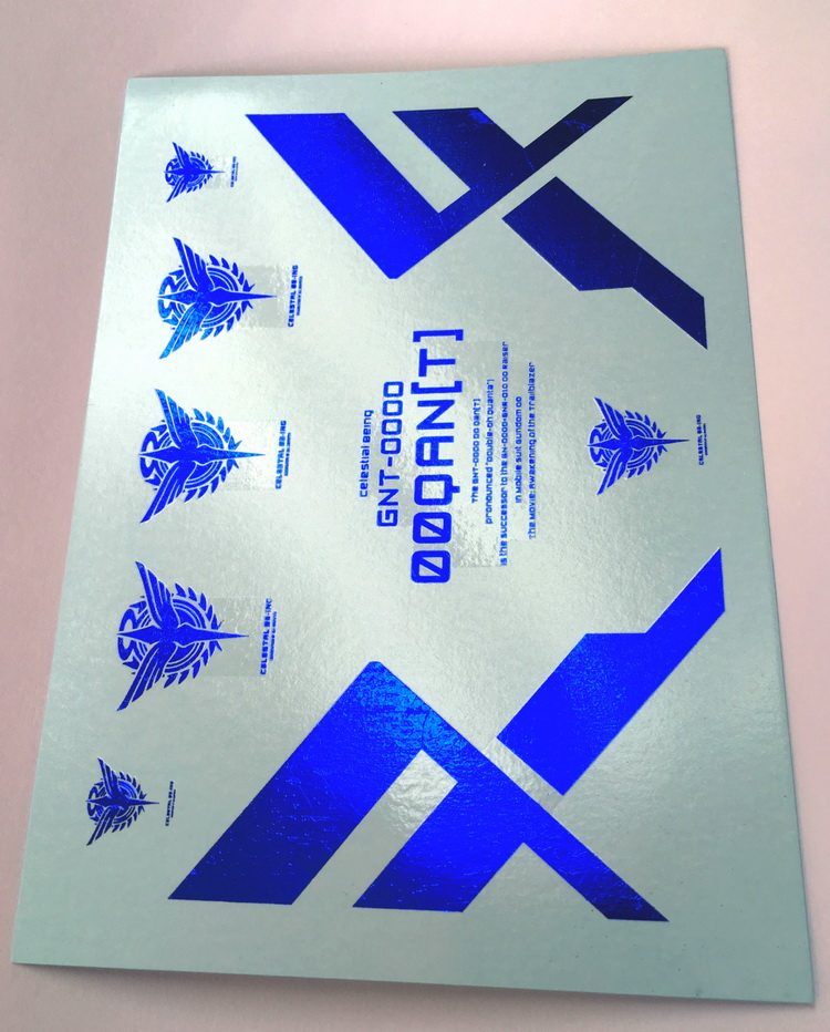 大林 达人水贴 D822 电镀烫蓝 MG MB 00Q 专用地台水贴