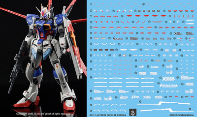 现货包邮 炎水贴 GHOST原创 RG脉冲高达 空战型 荧光 高达水贴