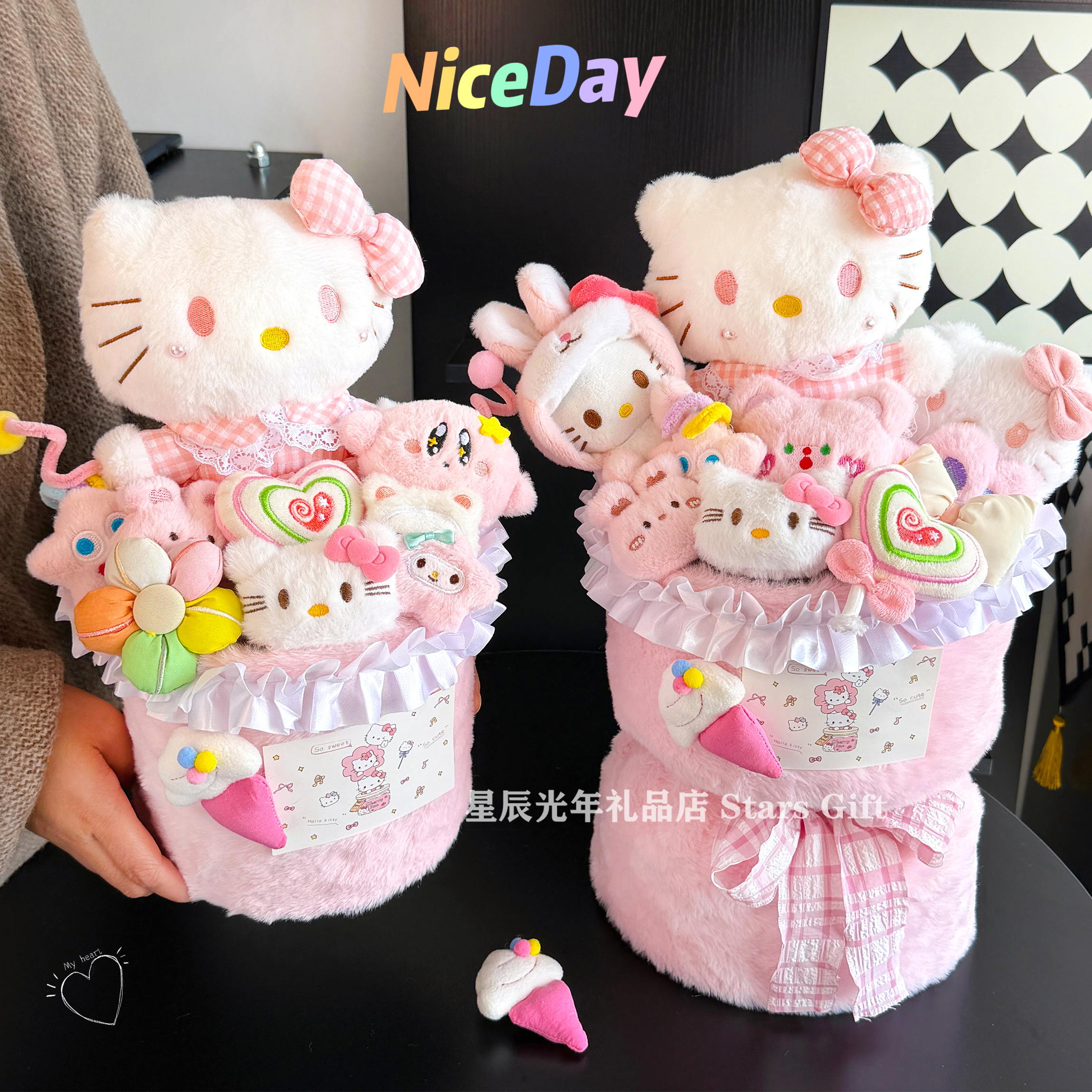 创意玩偶公仔花束抱抱桶