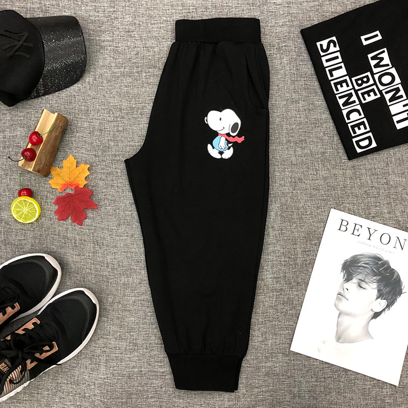 胖妹妹七分裤女夏2025新款200斤胖mm短裤子显瘦bf韩版春装运动裤