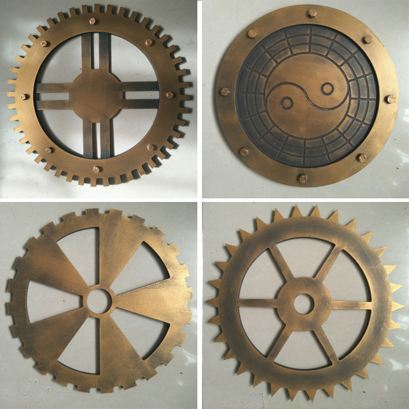 American Industrial Wind loft Metal golden Cinnamon gear Wall decoration Wall hanging bar metope ornamentin the Home accessories , Mural  category - from Buy2taobao.com to provide professional Taobao agent buy service