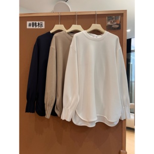 十三行 设计感宽松显瘦内搭打底衫 A13灯笼袖 T恤女冬季 上衣 长袖