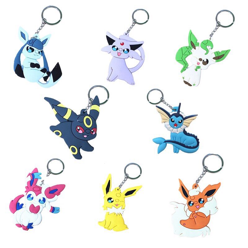 宠物小精灵神奇宝贝口袋妖怪钥匙扣挂件pokemon go皮卡丘精灵挂饰