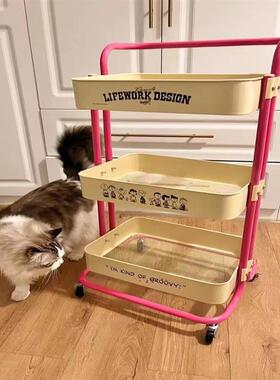 trolley storage rack Multi-layer snack kitchen storage rack