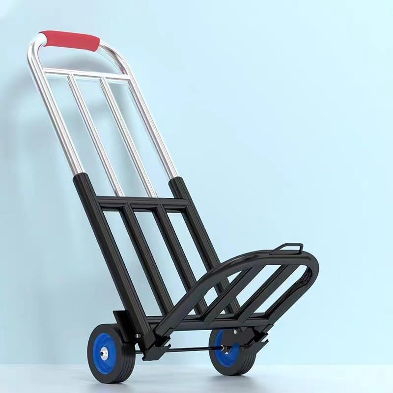 Folding luggage driver pulls cart portable shopping cart