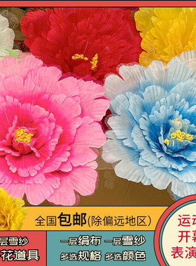 手拿花幼儿园学生表演舞蹈道具