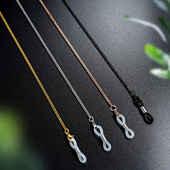 时尚 钛钢眼镜链韩风口罩绳洛丽塔挂脖太阳镜墨镜链防丢包包肖邦链