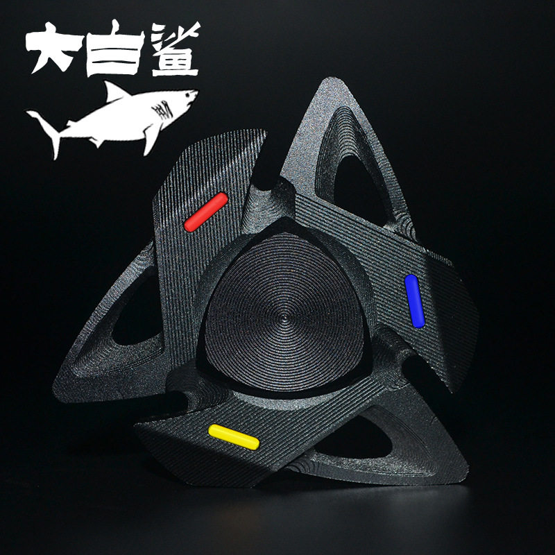 高级指尖陀螺星空限量版手指超长时间高速夜光炫酷金属发光玩具