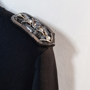 无流苏仿水晶肩章精致小巧胸针儿童演出走秀男女日常服肩上装饰品