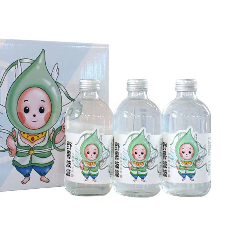 即食小瓶东北原味吉粮野果波波白桦树汁饮料 320ml*4瓶/箱果汁60%