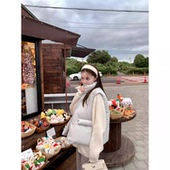 AHY 25秋冬折扣 立减 90白鸭绒立领羽绒马甲女冬季 新款