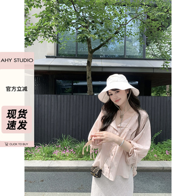 AHY七分袖小衫宽松休闲新品
