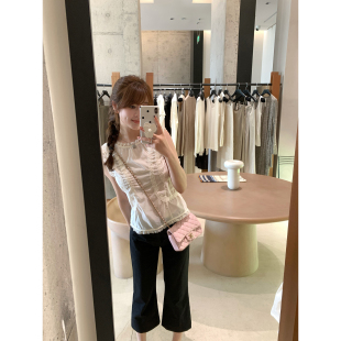【AHY】精致感 桑蚕丝莫代尔巨复杂前后两穿蕾丝拼接小背心小衫